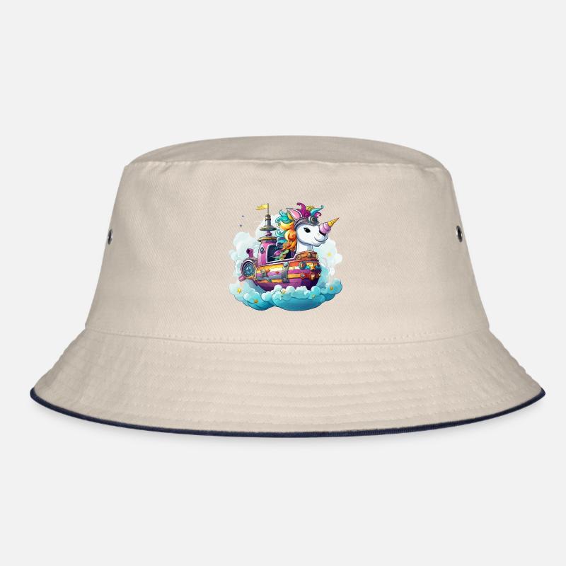 Bunter Einhorn-Schifftraum Bucket Hat