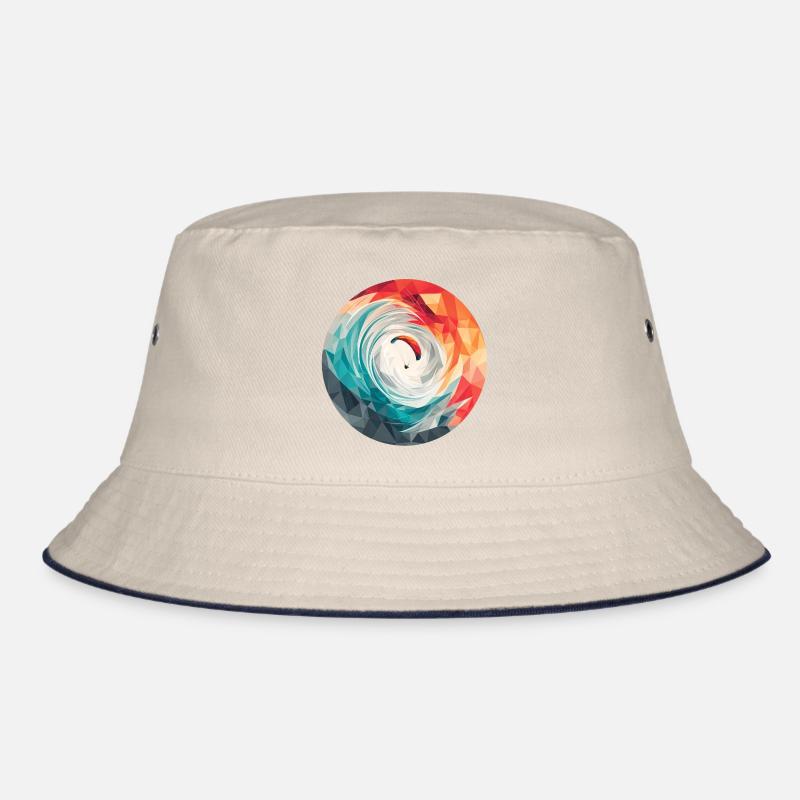 Geometric Vortex Paragliding Bucket Hat