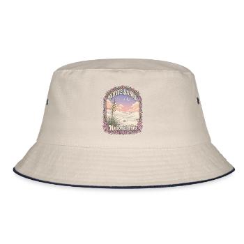 White Sands National Park USA New Mexico Wandern - Bucket Hat - Natur/Navy - Vorne