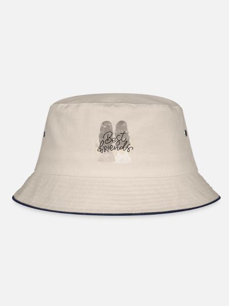 Beste Freundinnen Duo - Bucket Hat - Natur/Navy