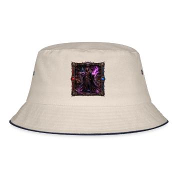 Warlock - Bucket Hat - ecru/navy - Front