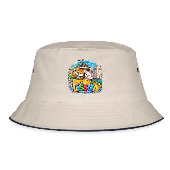 Tavi & Nela in Lisboa - Bucket Hat - Natur/Navy - Vorne
