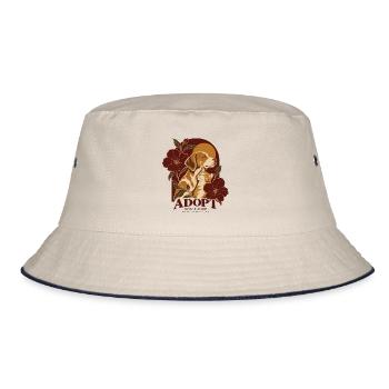 Adopt Don’t Shop Dog & Cat - Bucket Hat - Natur/Navy - Vorne
