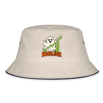 BooLish Wachstumsgeist - Bucket Hat - Natur/Navy - Vorne