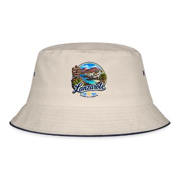 Lanzarote - Islas Canarias - Kanaren - Spanien - Bucket Hat - Natur/Navy - Vorne