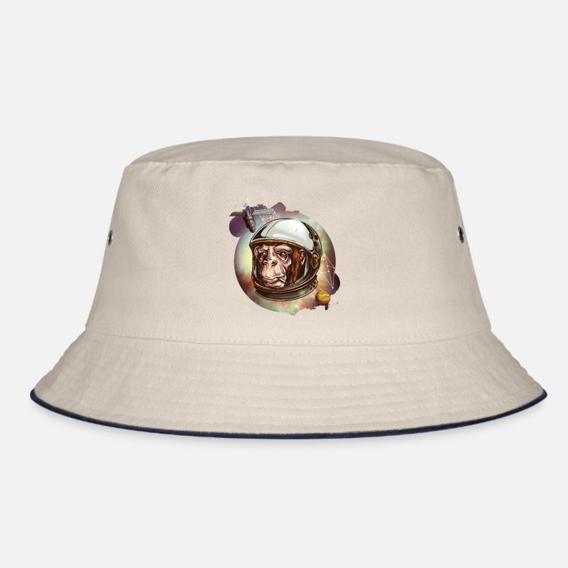 Spacemonkey smoking Bucket Hat