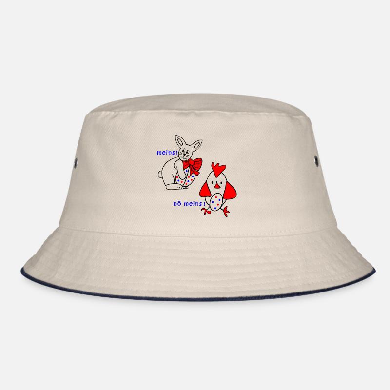 Bunny and chicken with easter egg Bucket Hat