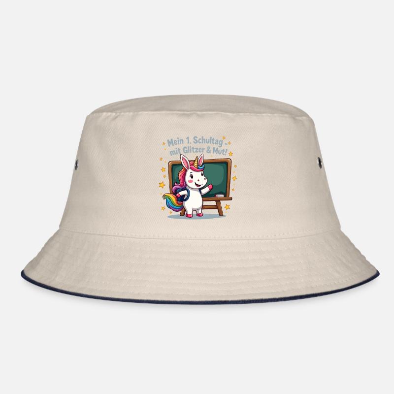 Schuleinhorn – 1. Klasse mit Glitzerstart Bucket Hat