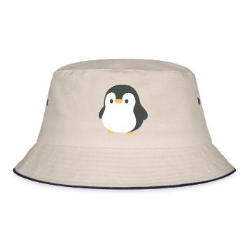 Silhouette du Pingouin Chibi - Bob - blanc cassé/bleu marine - Devant