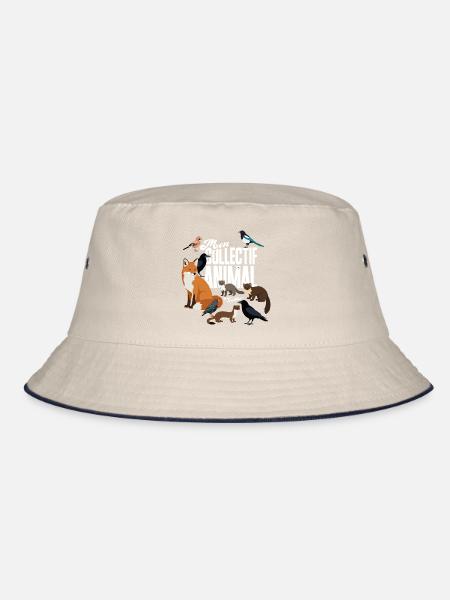 Mein Tierkollektiv - Bucket Hat - Natur/Navy