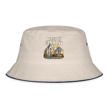 Made by Germany: Tradition trifft Innovation - Bucket Hat - Natur/Navy - Vorne