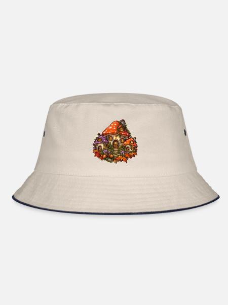 Pilzdorf - Bucket Hat - Natur/Navy