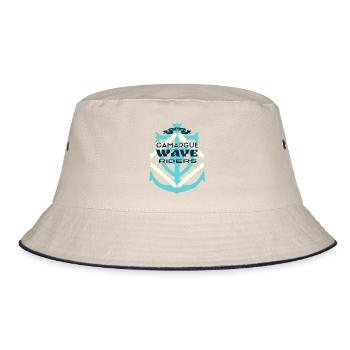 Camargue Wellenreiter - Lou Cant Dóu Mistrau - Rdzo - Bucket Hat - Natur/Navy - Vorne