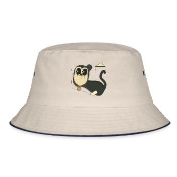 FAVOR - Bucket Hat - ecru/navy - Front