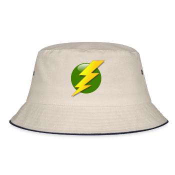 lightning - Bucket Hat - ecru/navy - Front