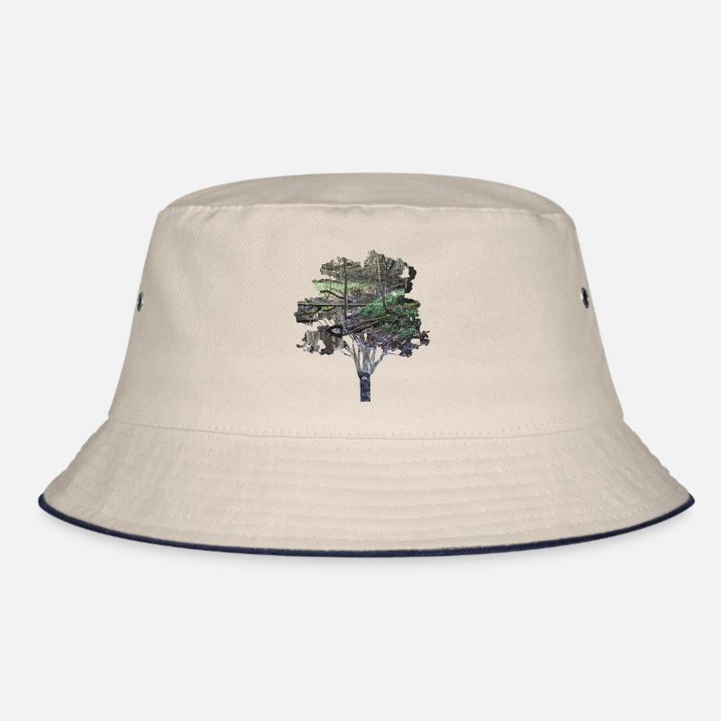 forêt - Bob - blanc cassé/bleu marine