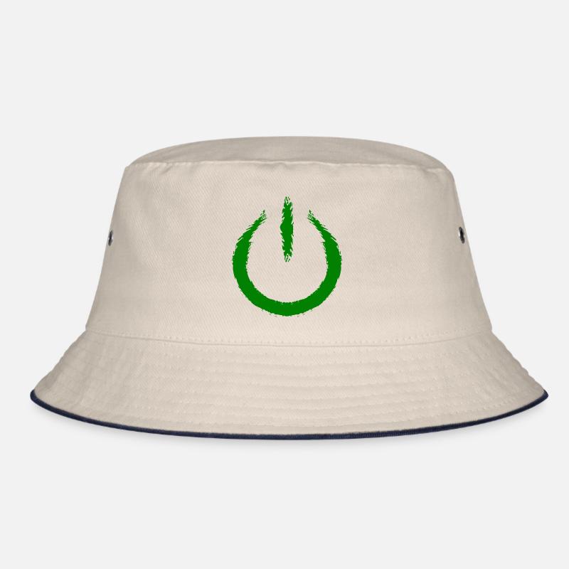 Power on switch on Turn off icon Bucket Hat