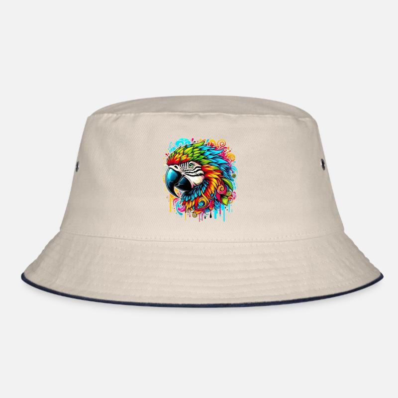 Perroquet - Bob - blanc cassé/bleu marine