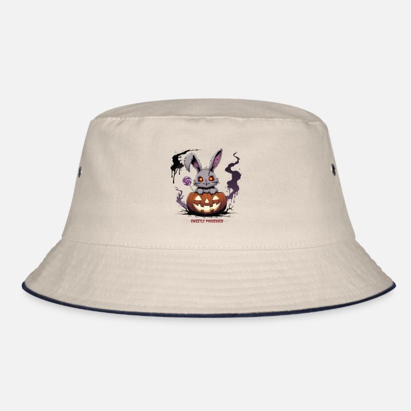 Besessen süß – Gruselhase im Kürbis Bucket Hat