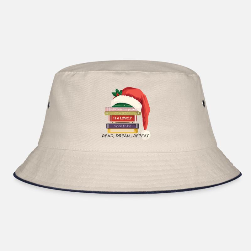 Livre Stack avec chapeau de Noël Bob