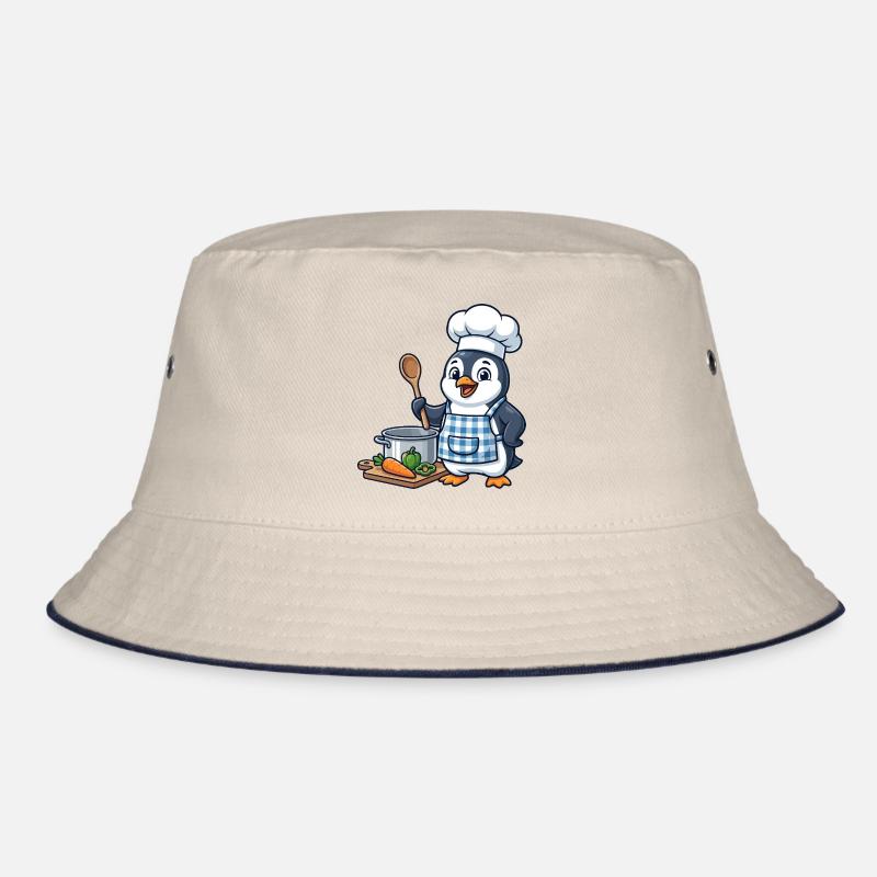 Pinguin Chef Gemüsekochen Bucket Hat