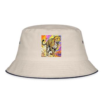 Gepard - Bucket Hat - Natur/Navy - Vorne