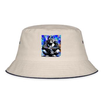 Gorilla - Bucket Hat - Natur/Navy - Vorne