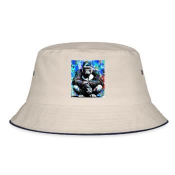 Gorilla - Bucket Hat - Natur/Navy - Vorne