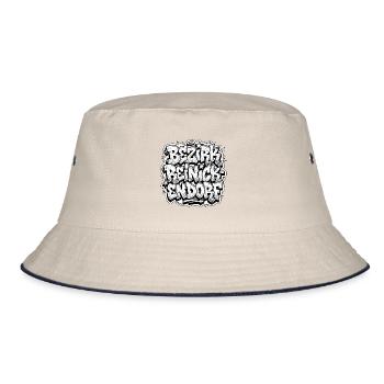 Bezirk Reinickendorf Berlin Graffiti - Bucket Hat - Natur/Navy - Vorne