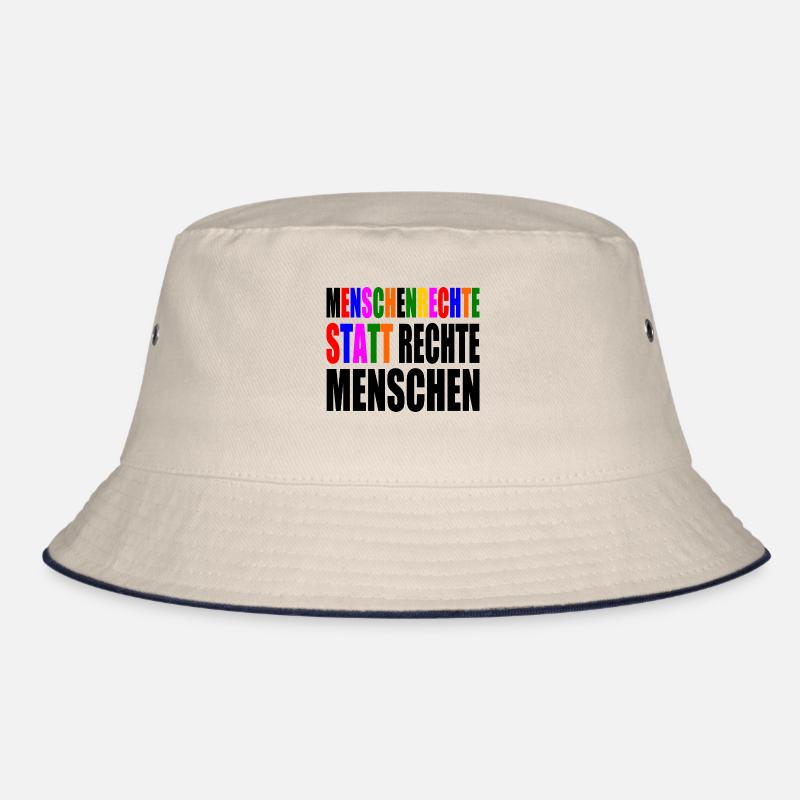 menschenrechte statt rechte menschen Bucket Hat