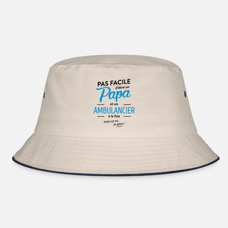 Papa et Ambulancier - Bob - blanc cassé/bleu marine