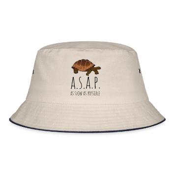 A.S.A.P - le plus lent possible Tortue - Bob - blanc cassé/bleu marine - Devant