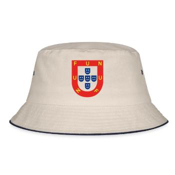 PORTUGAL FUN SMILE - Bucket Hat - Natur/Navy - Vorne