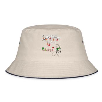 Winter Fuchs - Bucket Hat - Natur/Navy - Vorne