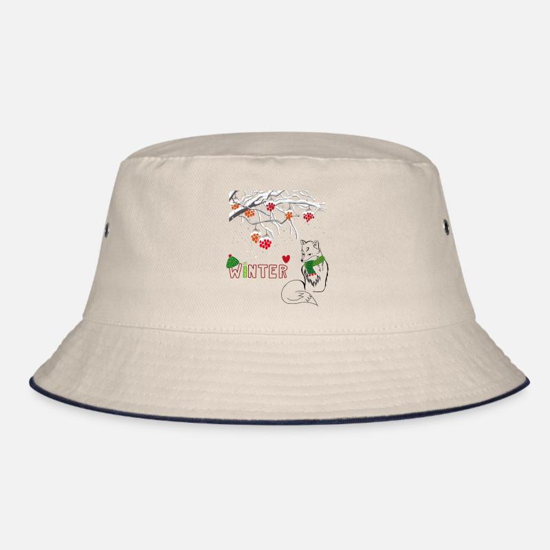 Winter Fox Bucket Hat