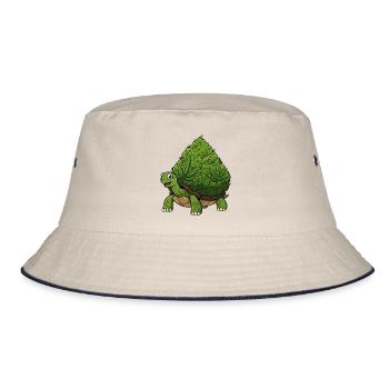 Turloco - Bucket Hat - Natur/Navy - Vorne