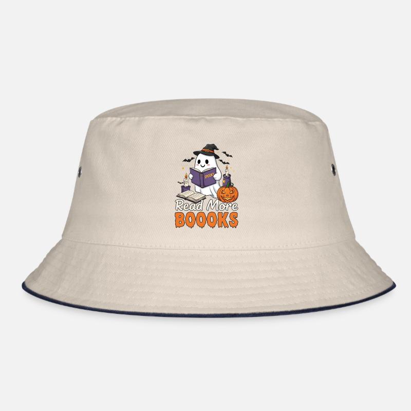 Ghost - Read More Boooks - Halloween Bucket Hat