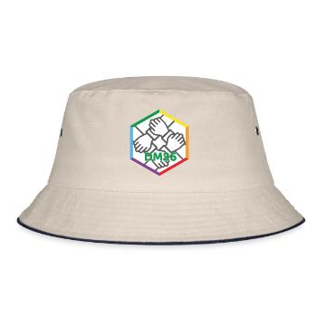 DM logo 2026_new - Bucket Hat - ecru/navy - Front