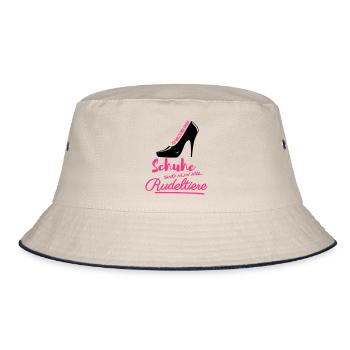 Schuhe Rudeltiere shoppen Schuhtick High heels - Bucket Hat - Natur/Navy - Vorne