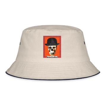 orangeskull - Bucket Hat - Natur/Navy - Vorne