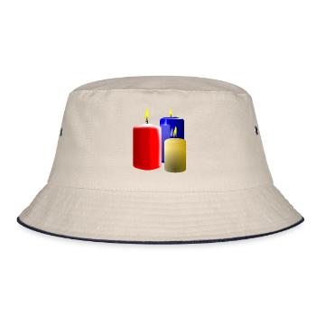 christma s197 - Bucket Hat - ecru/navy - Front
