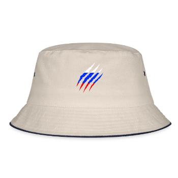 Russia flag fan football World Cup - Bucket Hat - ecru/navy - Front