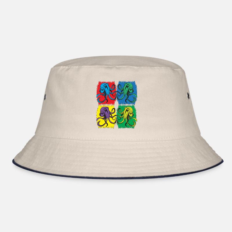 Octopus Pop Art Bucket Hat