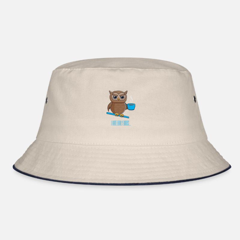 Nachteule mit Kaffee Bucket Hat