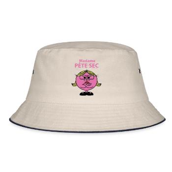 Madame Péte-sec - Bucket Hat - ecru/navy - Front