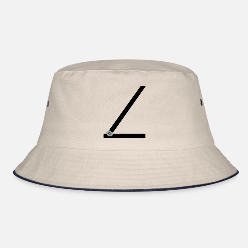 Anschnallgurt - Bucket Hat - Natur/Navy