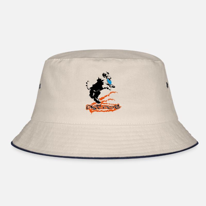 Disc Dog - Bucket Hat - ecru/navy