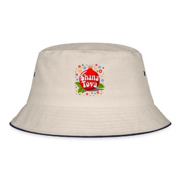 Shana Tova! Cadeau juif du Nouvel An - Bob - blanc cassé/bleu marine - Devant