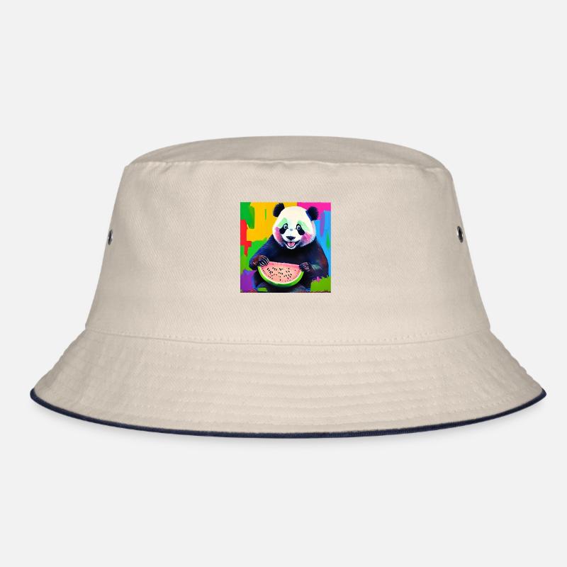 Design eines digitalen Ölgemälde-Stils mit einem Bucket Hat