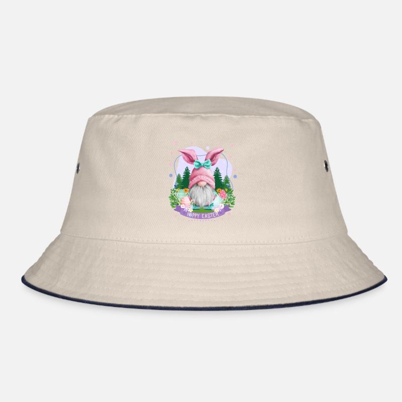 Hoppy Gnome Easter - Easter Gift Idea Bucket Hat